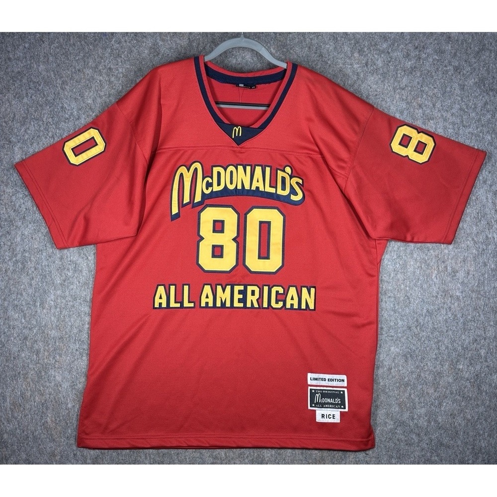 McDonald's All American 80 Rice Jersey Limited Edition Red Size 54 NEW